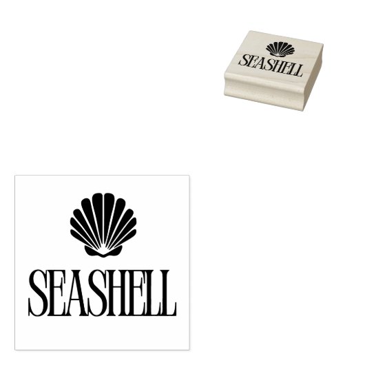 Schelp Rubberstempel (Gestempeld)
