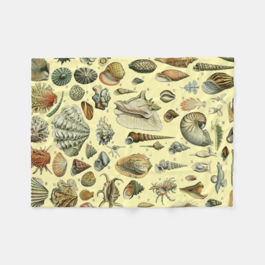 schelp schelp schelp schelp schelp elegante klassi fleece deken (Voorkant (Horizontaal))