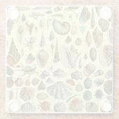 schelp schelp schelp schelp schelp elegante klassi glazen onderzetter (Achterkant)
