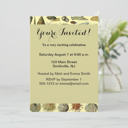 schelp schelp schelp schelp schelp elegante klassi kaart (Staand voorkant)