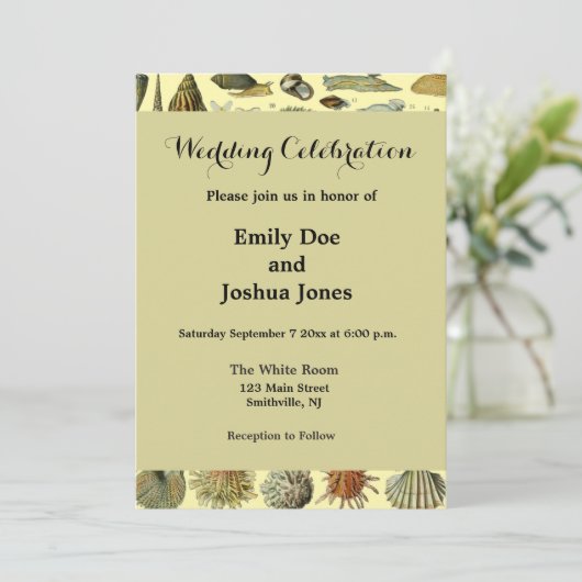 schelp schelp schelp schelp schelp elegante klassi kaart (Staand voorkant)