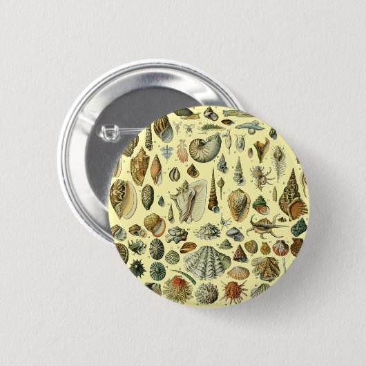 schelp schelp schelp schelp schelp elegante klassi ronde button 5,7 cm (Voorkant /achterkant)