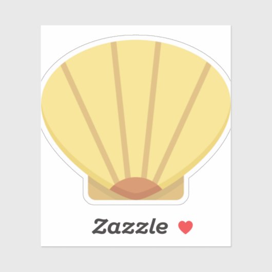 schelp sticker (Vel)