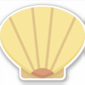 schelp sticker (Voorkant)
