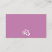 Schelp Strand Mauve Display Douche Bruidsdouche Informatiekaartje (Achterkant)