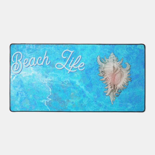 Schelp "Strandleven" Bureaumat (Voorkant)