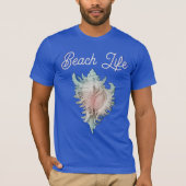 Schelp "Strandleven" T-shirt (Voorkant)