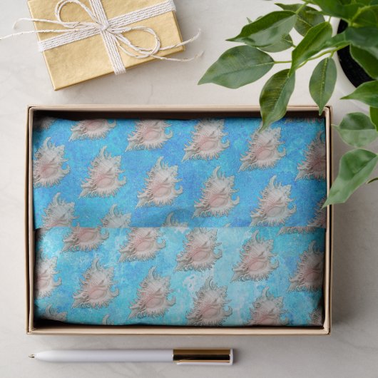Schelp "Strandleven" Tissuepapier (Geschenk)