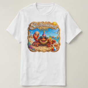 Schelp-tastische Stemmingen – Vrolijke Krab Strand T-shirt
