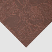 Schelp Terracotta Aardetone Oceaan Strand Tissuepapier (Detail)