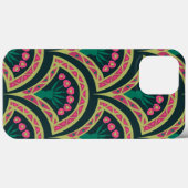 schelp-vormig groen patroon Case-Mate iPhone case (Achterkant (horizontaal))