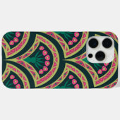 schelp-vormig groen patroon Case-Mate iPhone case (Achterkant (horizontaal))