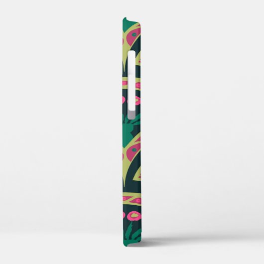 schelp-vormig groen patroon Case-Mate iPhone case (Achterkant / Links)