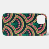 schelp-vormig groen patroon Case-Mate iPhone case (Achterkant (horizontaal))