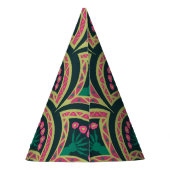 schelp-vormig groen patroon feesthoedjes (Achterkant)