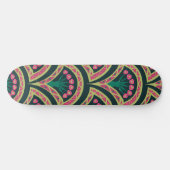 schelp-vormig groen patroon persoonlijk skateboard (Horizontaal)
