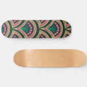 schelp-vormig groen patroon persoonlijk skateboard (Horizontaal)
