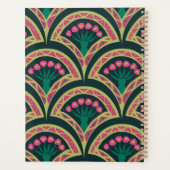 schelp-vormig groen patroon planner (Achterkant)