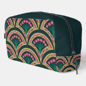 schelp-vormig groen patroon toilettasje (Rechterhoek)