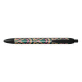 schelp-vormig groen patroon zwarte inkt pen (Achterkant)