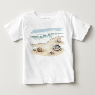 Schelp & Zand Waterverf Strand Boodschappententas