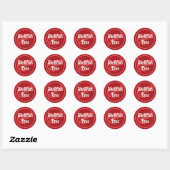 Schelpdieren Allergie Schelpdieren Gratis Waarschu Ronde Sticker (Vel)