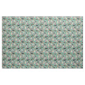 schelpdieren shetland sheepdog  florals stof (Fat Quarter)