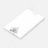 Schelpels in een flesje van de Navy Blue Nautical  Post-it® Notes (Schuin)