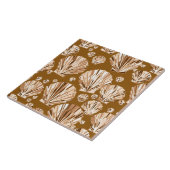 Schelpels voor chocolade in de bruine en de beige  tegeltje (Zijkant)