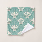 Schelpen Badhanddoek Set Bad Handdoek (Wasdoekje)