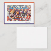  schelpen Briefpapier Notitiekaartje (Voorkant / Achterkant)