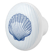 Schelpen Clam Shell Blauwe Kust Keramische Knop (Rechts)
