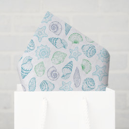 Schelpen Decoupage Tissuepapier, Strand Kust Tissuepapier