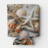 Schelpen Driftwood Parels Zeewier Blikjeskoeler (Achterkant)