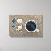 Schelpen en koffie canvas afdruk (Voorkant)