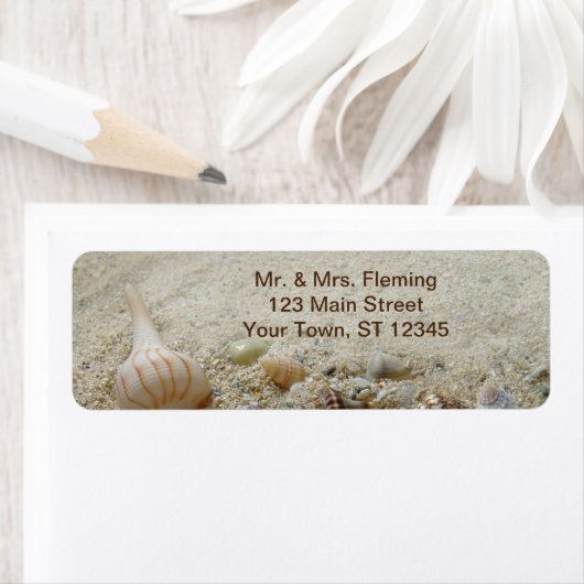 Schelpen en kustzand etiket (Insitu)