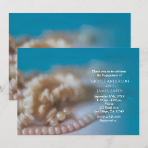 Schelpen en parels Elegante geschilderde strand ui Kaart