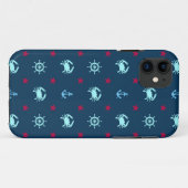 Schelpen en Sterren Patroon Case-Mate iPhone Case (Achterkant (horizontaal))