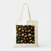 Schelpen en strand ontwerp Canvas tas (Achterkant)
