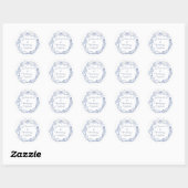 Schelpen en Trouwbellen Design | Kust Ronde Sticker (Vel)