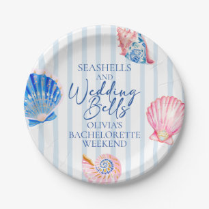 Schelpen en Trouwbellen Kust Bachelorette Papieren Bordje