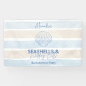 Schelpen en Trouwbells Bachelorette Spandoek (Horizontaal)