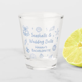 Schelpen en Trouwklokken Verlovingsfeestje Shot Glas