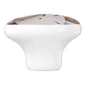 Schelpen en Zanddollar Keramische Knop (Zijkant)