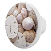 Schelpen en Zanddollar Keramische Knop (Rechts)