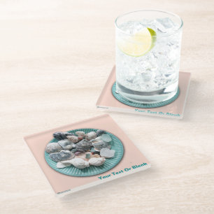 Schelpen en Zee Glass Drank Coaster Glazen Onderzetter