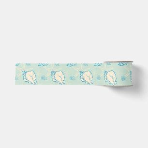 schelpen en zeesterren grosgrain lint