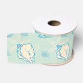 schelpen en zeesterren grosgrain lint (Spoel)