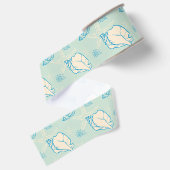 schelpen en zeesterren grosgrain lint (Achterkant)