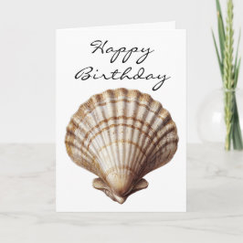 Schelpen Gelukkige Verjaardag Kaart